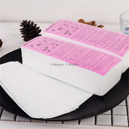 100/200/500/1000PCS Nonwoven Body Cloth Hair Remove Wax Paper Roll Hair Removal Epilator Wax Strip Paper High Quality Wholesale
