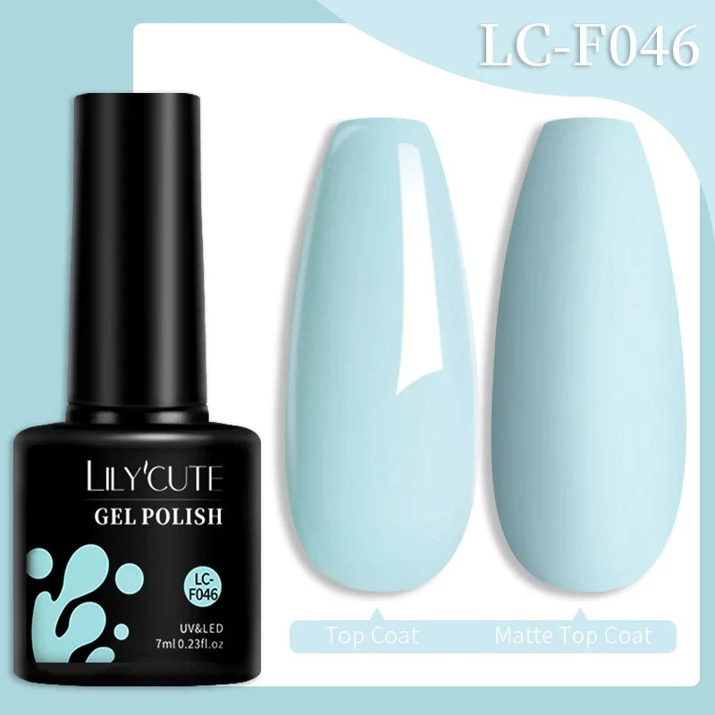 Colorful 7ml Gel Nail Polish by Blushimmer, featuring vibrant shades for long-lasting manicures and nail art.