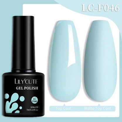 Colorful 7ml Gel Nail Polish by Blushimmer, featuring vibrant shades for long-lasting manicures and nail art.