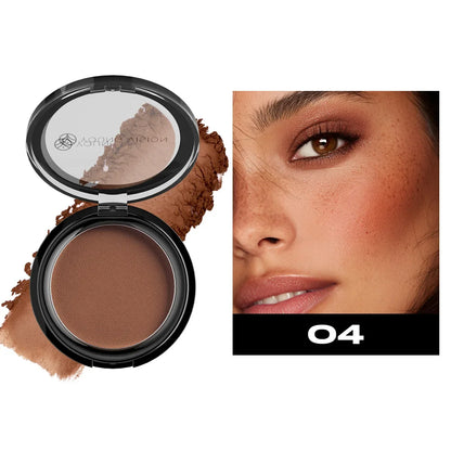 Blushimmer Silky Matte Bronzer Contour Powder with 3D face shaping for long-lasting deep contouring and nose shadow.