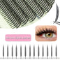Anime Spire Eyelash Extension Feather Shape C/D Curl Premade Fans Tower Lashes Soft Lightweight Manga Effect False Lashes Makeup