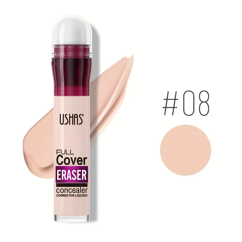 Blushimmer sponge head concealer for dark circles, freckles, acne, and blemishes with long-lasting moisturizing liquid foundation.