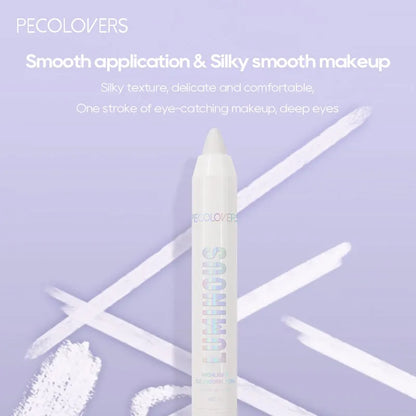 Blushimmer brightening highlighter pen with waterproof, matte pearly glitter white silvery eyeliner and eyeshadow stick.