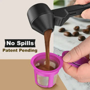 Coffee Slide Spoon with Long Handle, Large Capacity, Leak Proof Circular Design, Convenient and Practical Easy To Operate