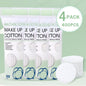 Set of 100 or 200 Blushimmer soft cotton pads with double-sided texture for gentle facial cleansing and makeup removal.