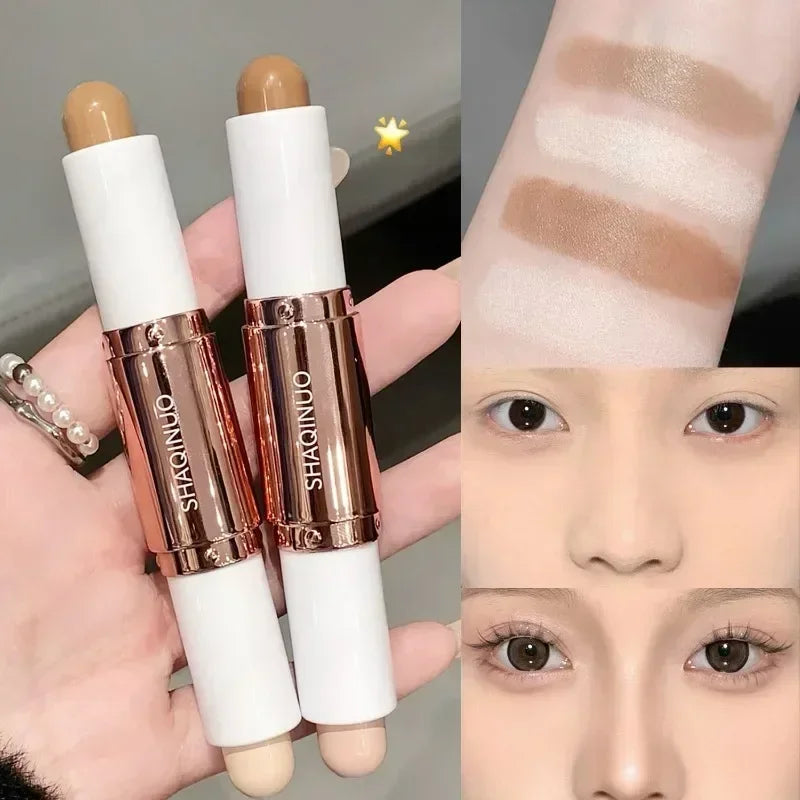 Highlighting&Bronzer Stick Face Brightening Shaping Concealer Pencil 3D Long Lasting Corrector Nose Shadow Contouring Cosmetics