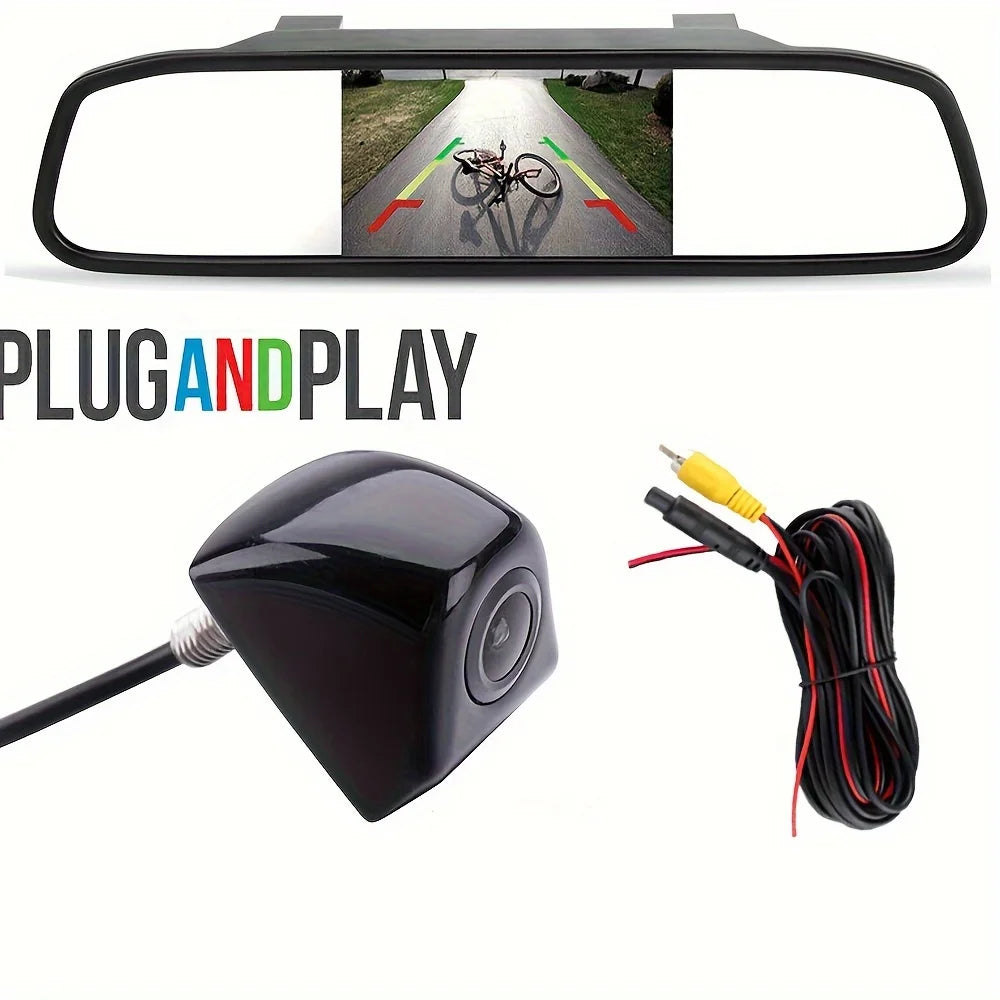 Backup Camera with Monitor Back up Camera System for Car  Reverse Camera  Rear View with 4.3in Monitor Safe Parking
