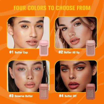 Blushimmer bronzer makeup contour sticks for face, matte shading palette with bronzers and illuminators, cosmetic contouring product