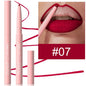 Blushimmer velvet matte lip liner pencil in soft nude and red shades, waterproof, plumping, and contouring for precise lip definition
