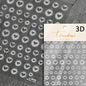 Colorful Cat's Eye 5D gradient love heart gem nail art stickers with geometric wing design for manicures by Blushimmer.
