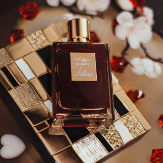 Luxury unisex perfume by Blushimmer in 50ml bottle featuring oriental, floral, spicy, and woody scents for men and women.