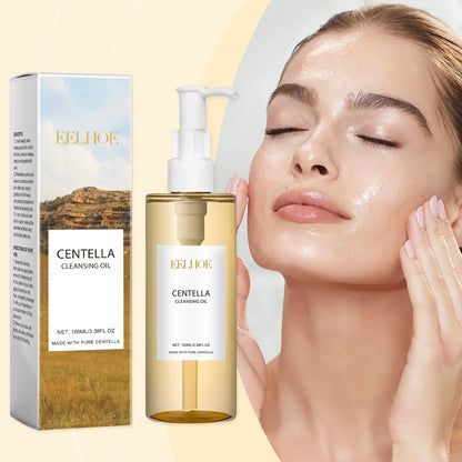 Blushimmer EELHOE Facial Cleansing Oil with Centella Asiatica for sensitive skin, deep cleansing and makeup removal.