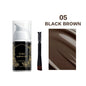Waterproof Henna Brow Tint Kit Professional Salon Formula Long-Lasting Natural Eyebrow Dye Black&Brown Easy to Use at Home