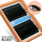 Blushimmer GROINNEYA fluffy thick DIY eyelash clusters with D/DD curl, wispy style, for individual eyelash extensions.