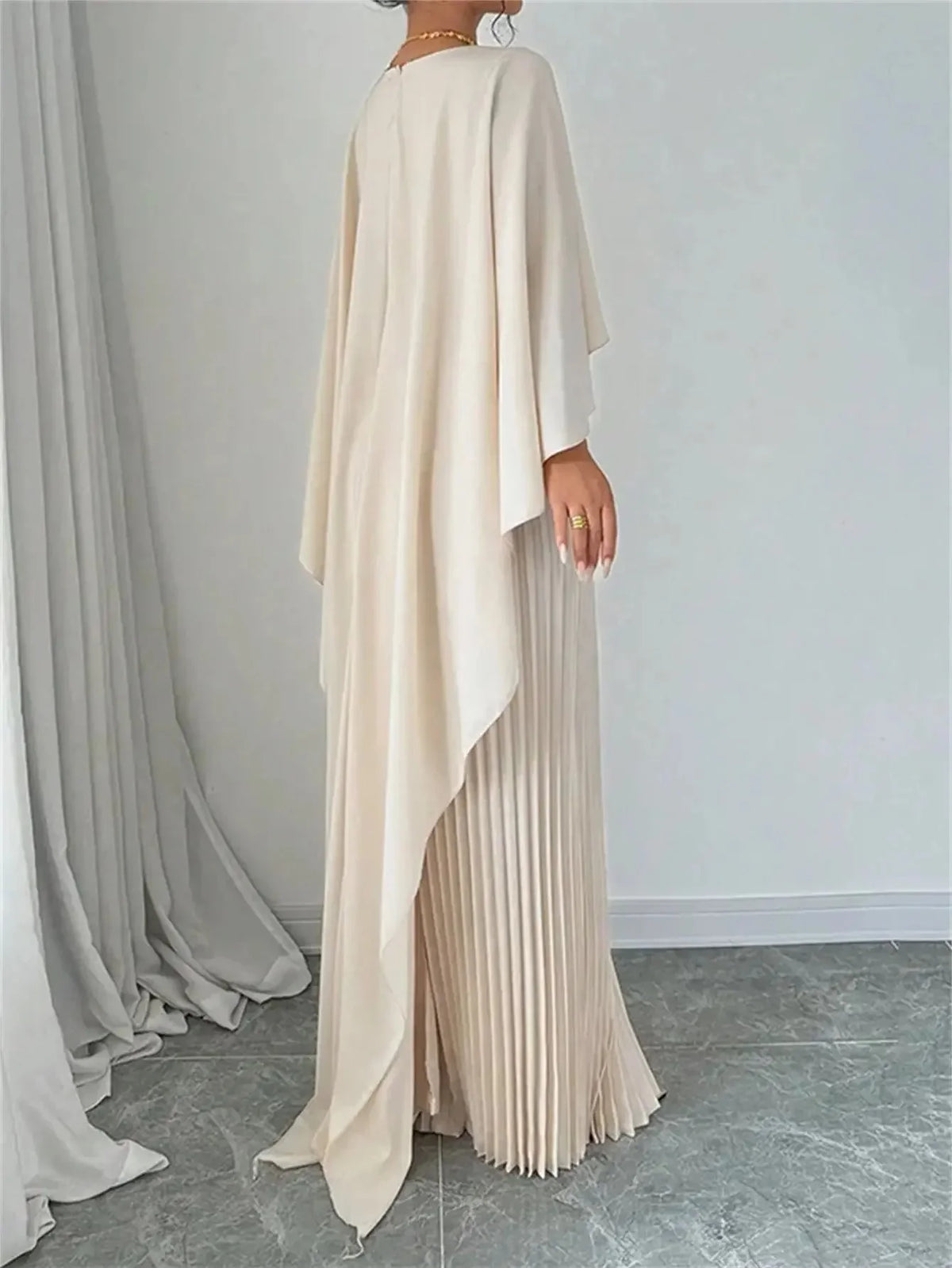 Luxlife Brands Harmony Draped Event Outfit featuring elegant fabric and stylish draping for formal occasions