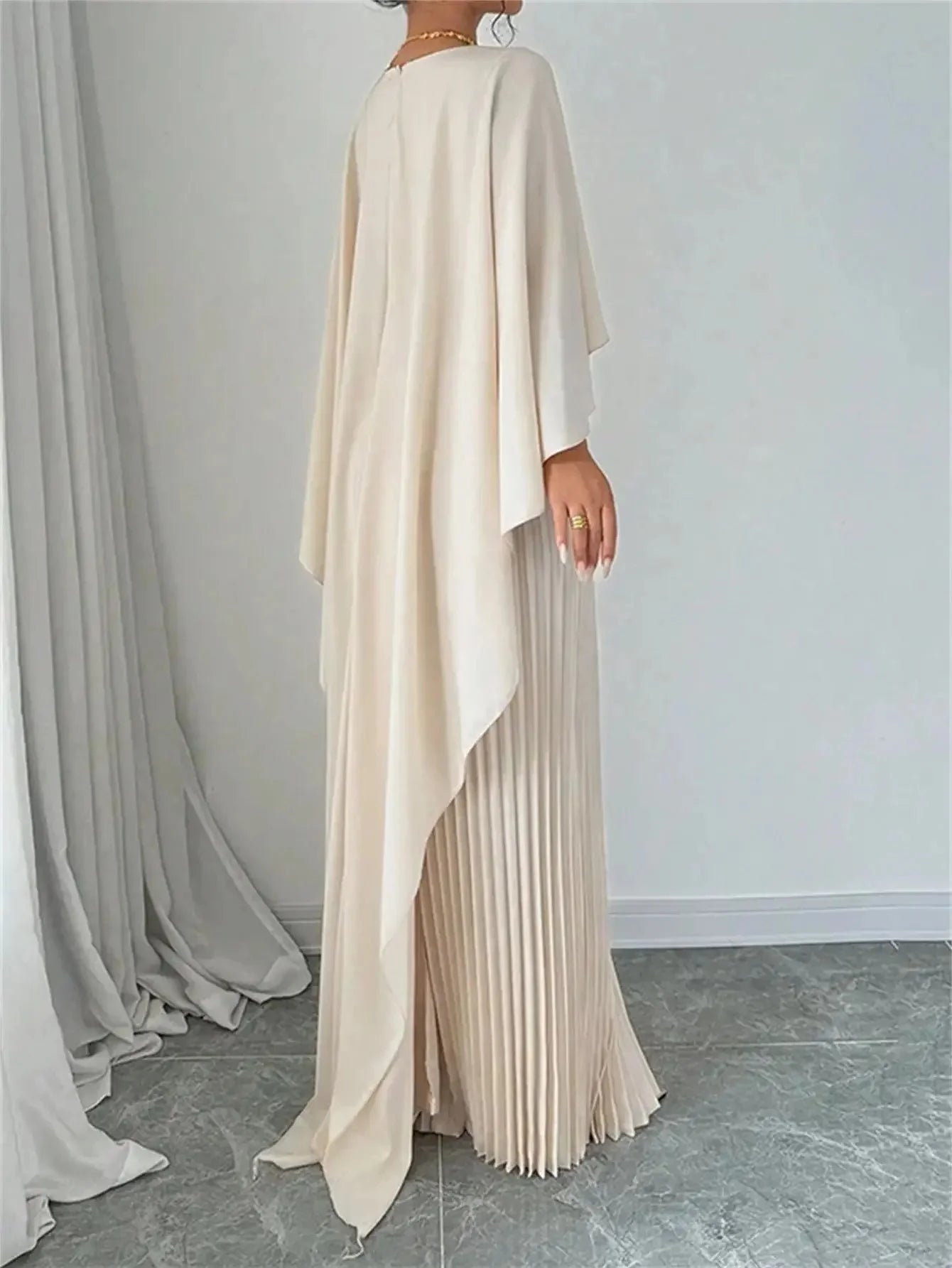 Luxlife Brands Harmony Draped Event Outfit featuring elegant fabric and stylish draping for formal occasions