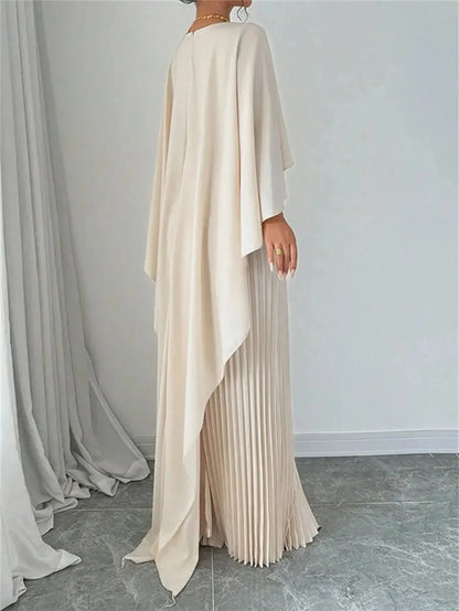 Luxlife Brands Harmony Draped Event Outfit featuring elegant fabric and stylish draping for formal occasions