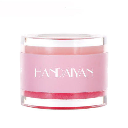 Blushimmer lip scrub and balm for dark and pink lips, exfoliating, moisturizing, reducing pigmentation, and brightening lips.