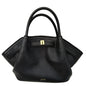 Women's black canvas mini crossbody shoulder bag by OBA, featuring a compact design with a shoulder strap and stylish look.