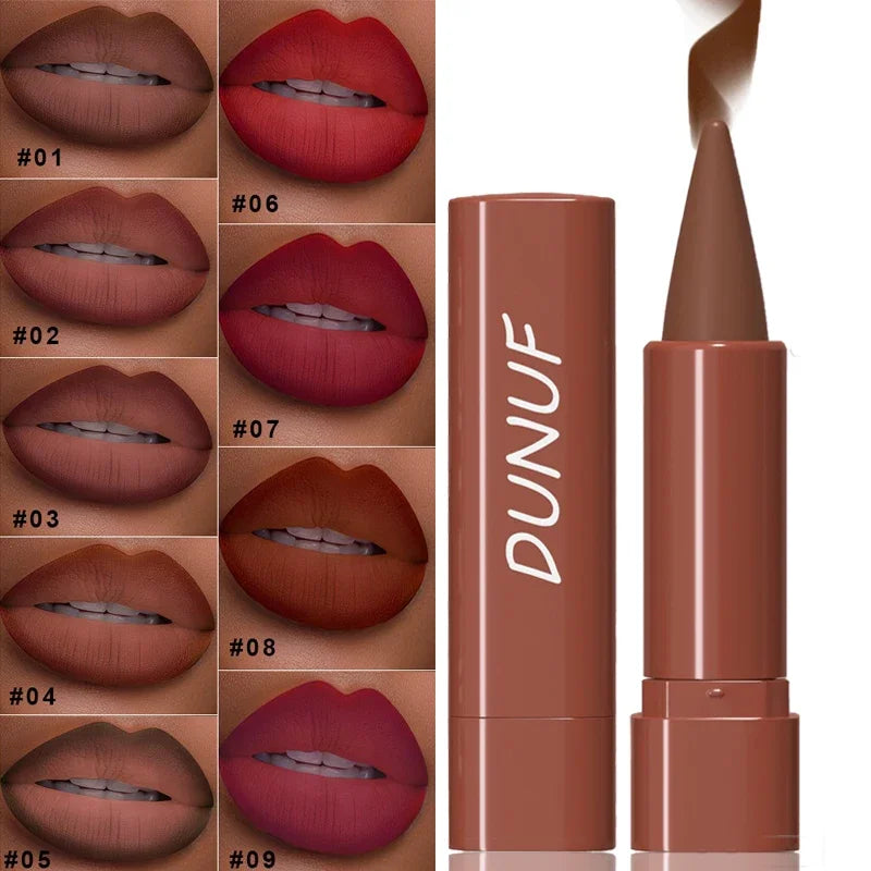 Blushimmer nude brown lip liner pencil with velvet matte finish, waterproof, non-stick, for defining and enhancing lips.