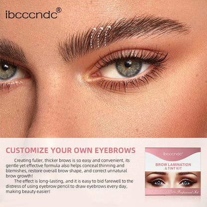 Blushimmer semi-permanent brow and lash lift and tint kit with applicators and tint pots, ideal for enhancing eyebrows and eyelashes
