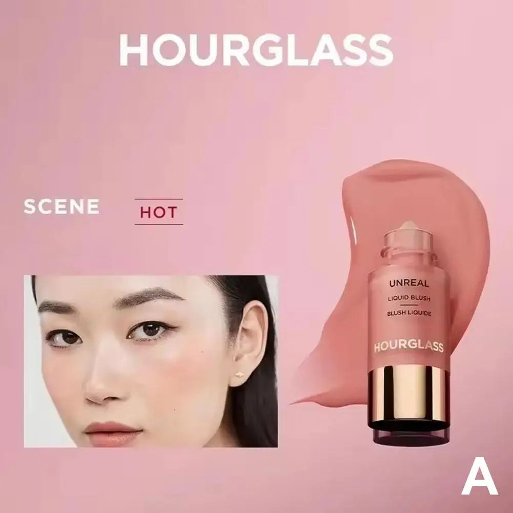 Blushimmer Lasting Natural Liquid Blush in multiple matte shades, Korean hourglass rouge stick with a sleek design.