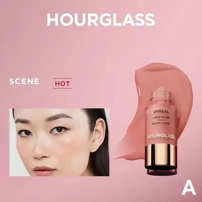 Blushimmer Lasting Natural Liquid Blush in multiple matte shades, Korean hourglass rouge stick with a sleek design.