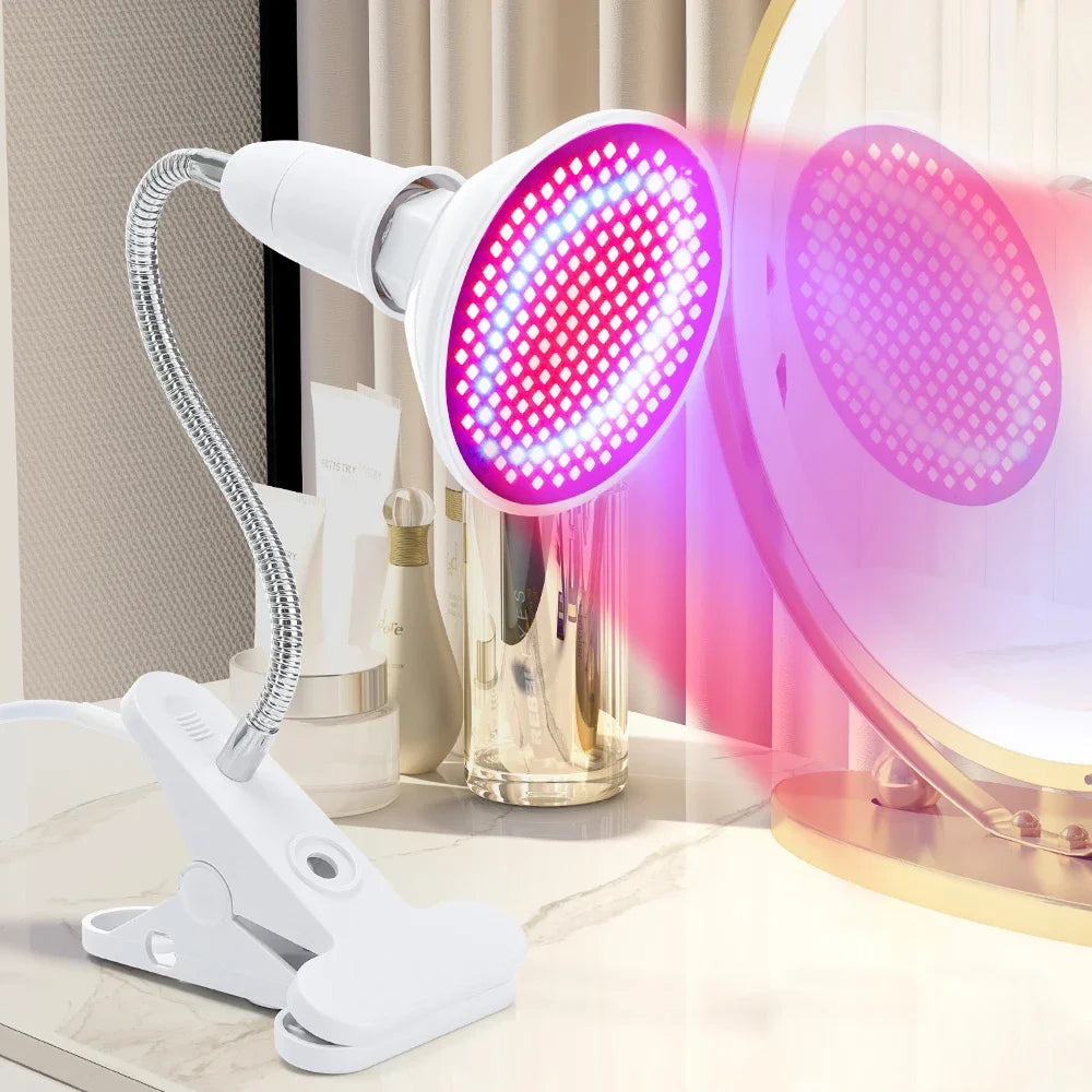 200 LEDs Infrared Light Therapy Lamp Skin Care Anti Aging 660nm 850nm Red Light Therapy for Full Body Facial Acne Treatment Spa