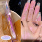 Blushimmer high gloss liquid face and body brightening liquid with shiny, quick-drying, long-lasting finish.