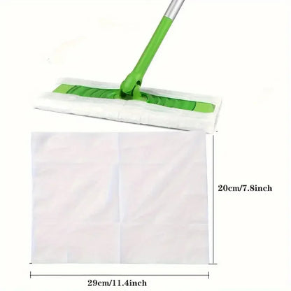 30/100PCS Disposable MicroFibre Electrostatic Floor Cloths Dust Removal Mop Paper Floor Cleaning Wipes for Flat Swivel Mop