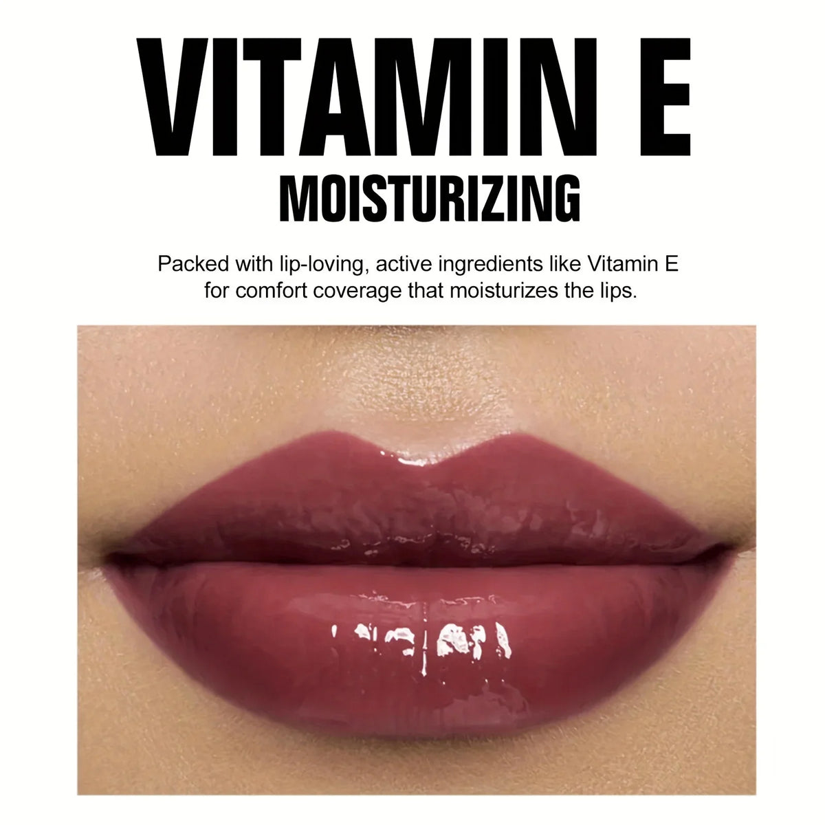 Blushimmer Hydrating Crystal Lip Oil with tinted gloss, featuring a sleek applicator and shiny, moisturizing lip finish.
