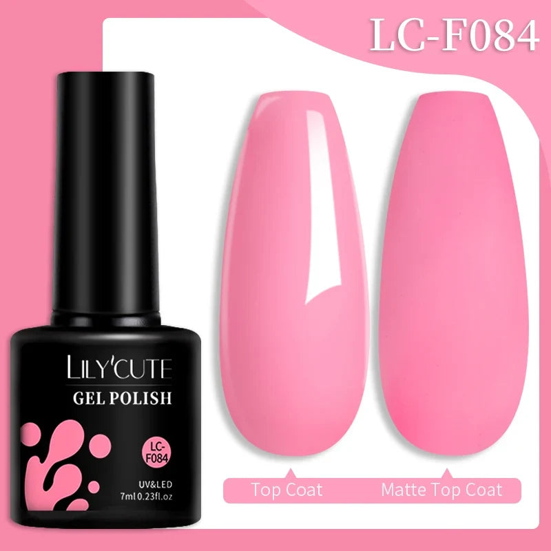 Colorful gel nail polish bottle from Blushimmer, 7ml, with vibrant shades for long-lasting semi-permanent manicure and nail art.