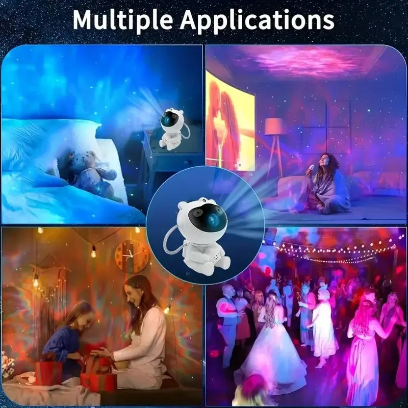 Astronaut LED Star Projector Night Lights Galaxy Projectors with Remote Control Lamp for Bedroom Decor Kids Gift Starry Sky Lamp