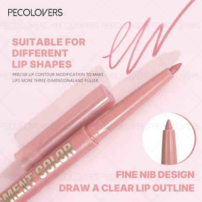 2-in-1 Waterproof Matte Lip Liner & Gloss, , Non-Stick Lipstick, Suitable for beginners