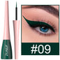 Blushimmer matte dark green waterproof liquid eyeliner pencil with ultra-thin tip, long-lasting, quick-dry eye makeup in a sleek design.