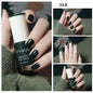 Blushimmer no-bake nail polish with glitter sequins, quick-dry UV varnish for easy nail art without a lamp, shown in the image.