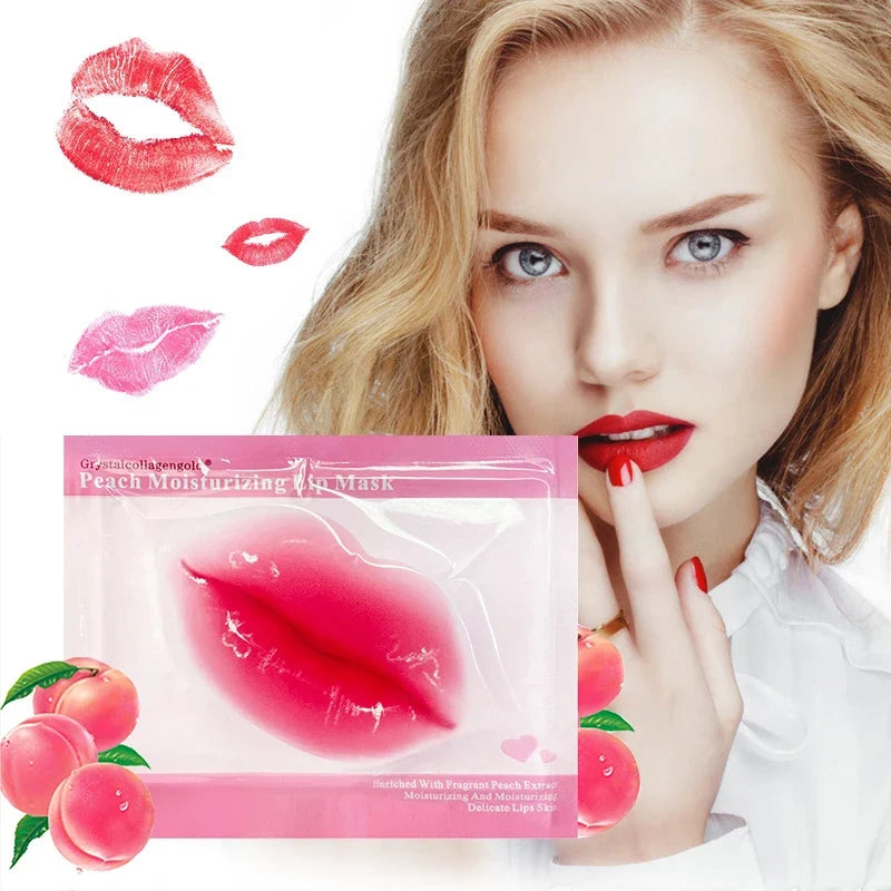 Set of 30 Blushimmer collagen crystal lip mask gel patches for moisturizing, hydrating, and plumping lips.
