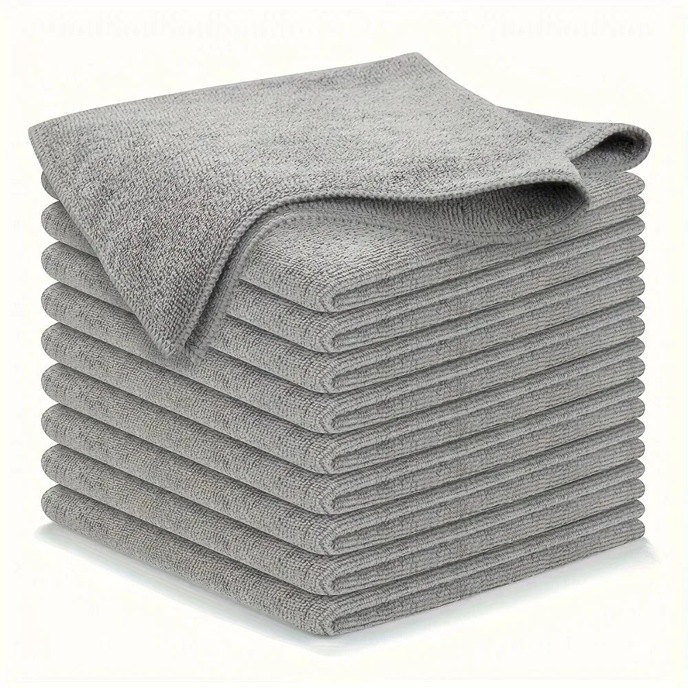 5/10/20 Item 5: Kitchen Towels, Ultra-fine Fiber Light Gray Cleaning Cloth Set, Soft and stain-resistant fabric