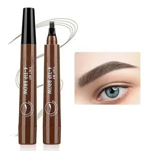 Blushimmer four-pronged eyebrow pencil with four ends, long-lasting, water-resistant, and non-smudging for natural eyebrow shaping.