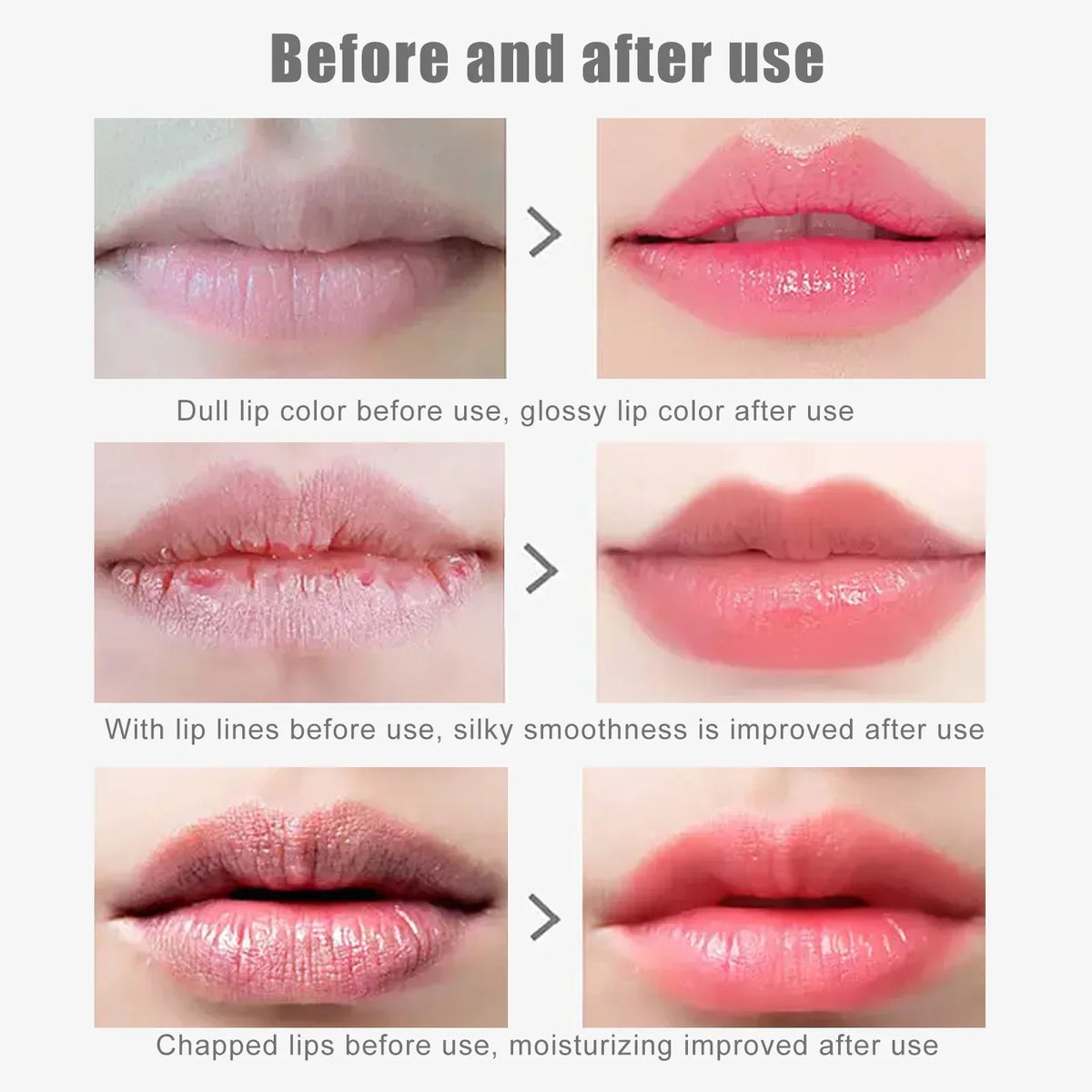 EELHOE Cherry Nourishing Lip Mask by Blushimmer with 5 moisturizing patches for dry, cracked, and aging lips.