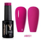 Blushimmer YOKEFELLOW 10ml translucent pink gel nail polish in a jar, showing the smooth, glossy finish of the soak-off UV gel.