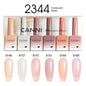 Blushimmer CANNI HEMA FREE nail gel polish set with 6 vibrant semi-permanent UV LED gel colors for professional manicures.