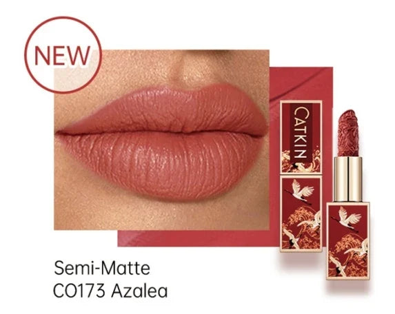 Blushimmer CATKIN Makeup Velvet Matte Lipstick in 3.6g, smooth and creamy hydrating satin lipstick with long-lasting finish.