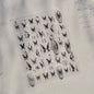 Blushimmer Jelly Butterfly 5D nail art sticker with rhinestones, shiny insect design for DIY manicure decoration.