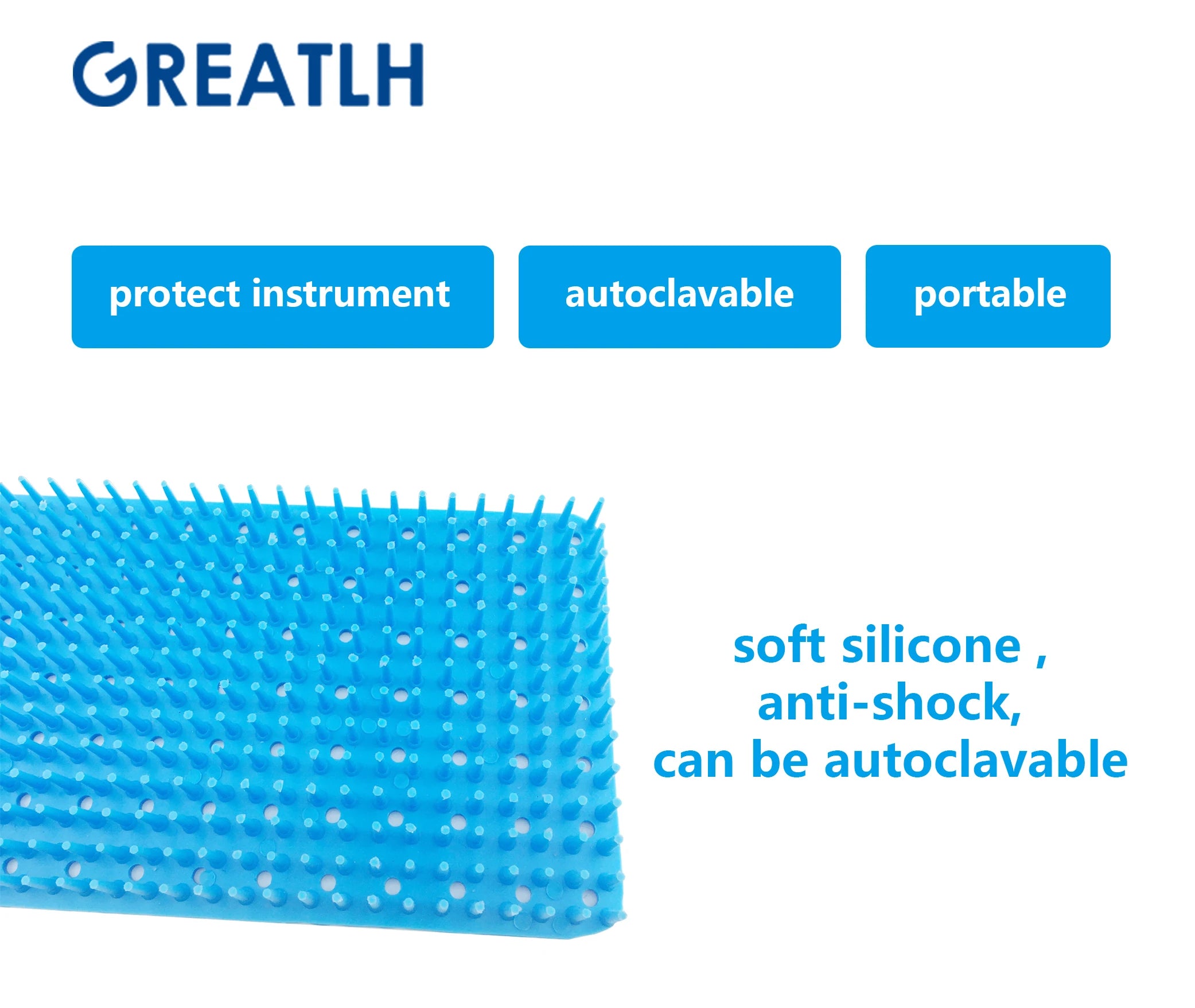 Single Layer Silicone Sterilization Tray Box Case Tools Disinfection Box Autoclavable Box Eye Instrument Dental Disinfection