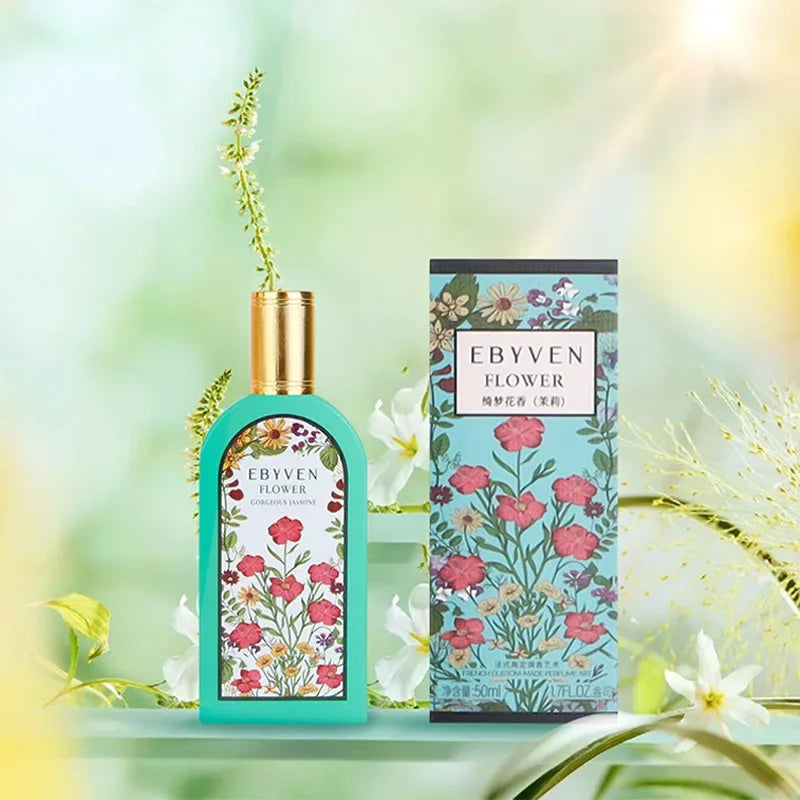 Blushimmer women's jasmine perfume and body spray with fresh, long-lasting fragrance and sexy charm, featuring elegant packaging.