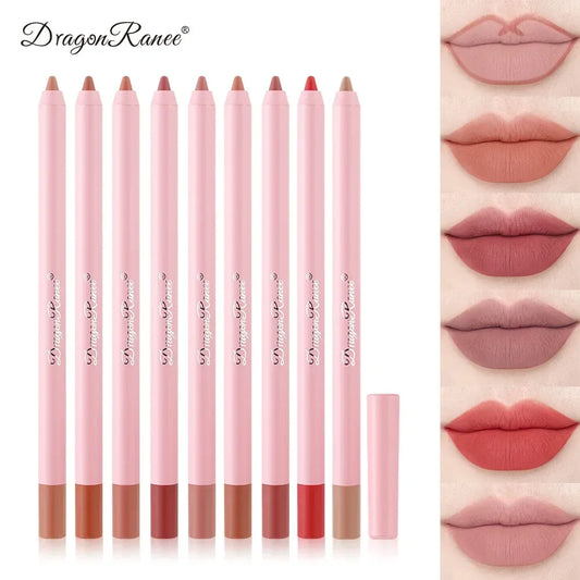 12 Colour Matte Lip Liner Pencil Carving Labial Makeup Lasting Brown Lip Liners Waterproof Lipstick Pen Lip Contouring Cosmetics
