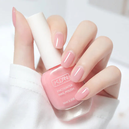 Blushimmer 10ml water-based nail polish in various colors, quick-dry, tearable, long-lasting semi-permanent nail varnish for DIY manicures