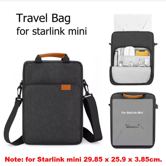 Travel Carrying Case for Starlink Mini Storage Bag Waterproof Handbag Shoulder Bag Crossbody Bag for Star Link Mini Accessory