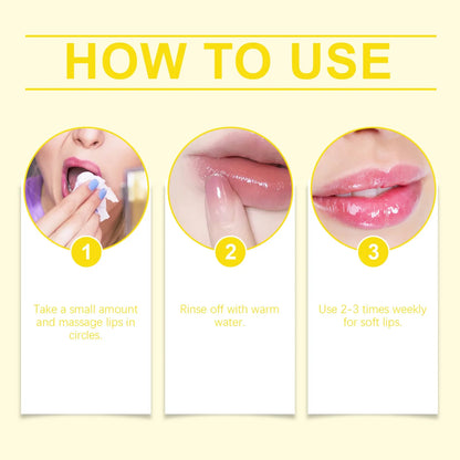 Blushimmer HOYGI turmeric lip scrub exfoliator with coconut oil, moisturizing and softening dry lips, removing dead skin.